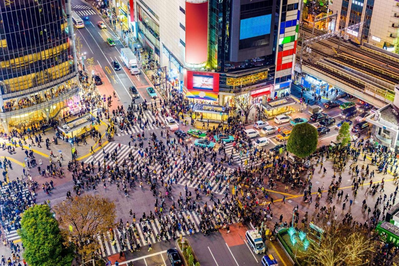 도쿄 涩谷中心 ! 涩谷十字路口 109 Shibuya Scramble Crossing 高速无限制网络#703 아파트 외부 사진